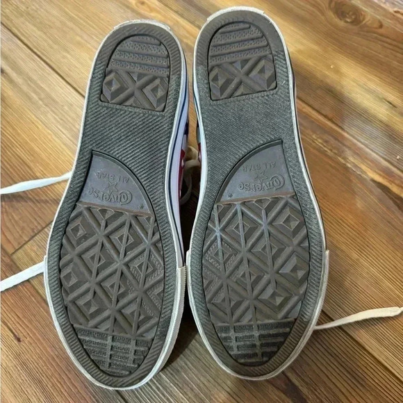 Converse Youth Kid’s Unisex American Flag High Top Sneakers - Size 4 like new - Picture 8 of 16